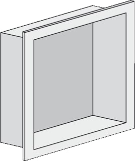 Looox - BoX Module sanitaire accessoires Inb Nis 30X30X7 Rvs