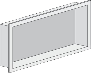 Looox - BoX Module sanitaire accessoires Inb Nis 60X30X7 Rvs