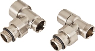 DRL - OVUS Rad.aansl.combi. m kraan+onderblok Designset Haaks Rvs