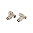 DRL - OVUS Rad.aansl.combi. m kraan+onderblok Designset Haaks Rvs