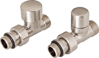 DRL - OVUS Rad.aansl.combi. m kraan+onderblok Designset Recht Rvs