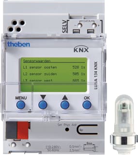Theben - Luna Lichtmeetcel bussysteem Schemsch Luna134 Knx
