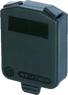 Neutrik - Toebeh./onderd. industr. connector Afdekk. Serie D Ip42 Zw