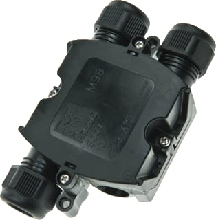 Bailey - Connector Aderdoorverbinder rond/vlak Conn. M98 3 Lines Ip68