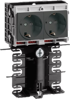 Hager - Tehalit SL Opbouwdoos plintgoot Teha Fr Outl Incl.2 Wcd 115 Zw