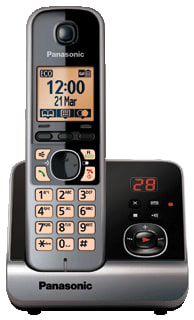 Panasonic - TG67 Draadloze telefoon drdls tel kx-tg6721nlb