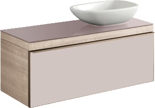 Keramag - Citterio Wastafelonderkast wastok citt 1200 l/r taup