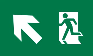 Etap - K1R Pictogram noodverlichting pictogram k1rhl5s