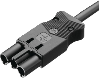Adels - AC166 Patchkabel inst.bare gebouwinstall. Aansl M 3X2,5 1M Zw B2Ca