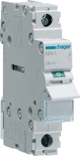 Hager - SBN Inbouwschakelaar modulair Lastscheid. 1P 40A Sbn140