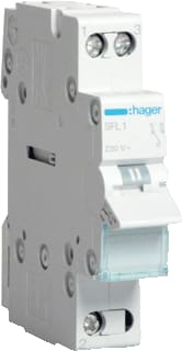 Hager - SFL Inbouwschakelaar modulair Omschakelaar 1P 25A Sfl125
