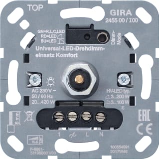 Gira - Systeem 3000 Comfort Dimmer S3000 Uni Draaidim Komf