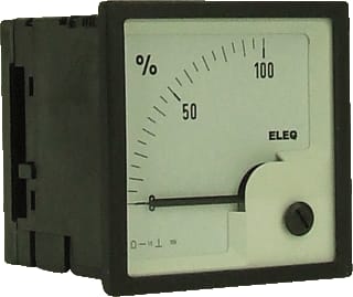 ELEQ - DIV72-E Voltmeter paneelbouw Mtr 100%/0-10V