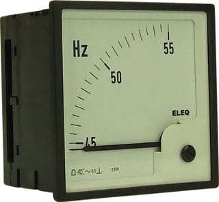 ELEQ - WFIV96-E Frequentiemeter paneelbouw 45-55Hz 230V