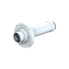 Cox Geelen - CoxHYBRID Concentr. RGA/LTV hulpstuk 2 aansl. Muurplaat Brandw 60/100Mm