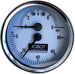 ROBOT Vloerverwarming - Thermostatisch regelelement Mano/Therm 63 0-6B 0-120