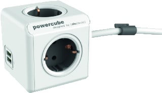 PowerCube - Contactdooscombinatie Pdu 4V Voor Desktop + Usb