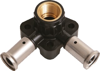 Henco - 3PK Muurplaat Kns M/Pl Dubb16X1 2X16 Xd
