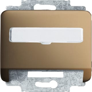 ABB Busch-Jaeger - Alpha Inzetplaat schakelmateriaal datakap ldg 1758-21   brons