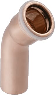 Geberit - Mapress Koper Fitting met 2 aansluitingen Mapr Cu Bcht 45Gr Spiesk D66,7