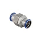 Geberit - Mapress RVS Fitting met 2 aansluitingen Mapr Rvs-Kopp. 3-Dlg+Wart.D18