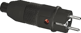 ABL - Connectivity Geaarde stekker contstop ra ultra ii zw/zw