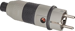 ABL - Connectivity Geaarde stekker contstop ra ultraii grs/zw