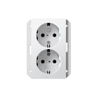 Gira - Systeem 55 Wandcontactdoos (WCD schakelmat.) Wcd Ra 2V 1Ds Sys55 Zwm