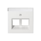 Gira - Systeem 55 Bed.element / centr.pl. schakelmat. Cpl 2Xmj 30Gr Zwm