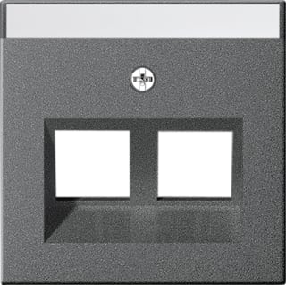 Gira - Systeem 55 Bed.element / centr.pl. schakelmat. Cpl 2Xmj 30Gr Ant