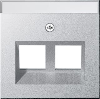 Gira - Systeem 55 Bed.element / centr.pl. schakelmat. Cpl 2Xmj 30Gr Alu