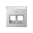 Gira - Systeem 55 Bed.element / centr.pl. schakelmat. Cpl 2Xmj 30Gr Alu