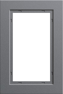 Gira - E2 Afdekraam schakelmateriaal Afdkrm 1½V Antraciet