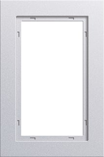 Gira - E2 Afdekraam schakelmateriaal Afdkrm 1½V Aluminium