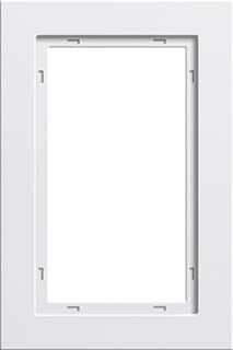 Gira - E2 Afdekraam schakelmateriaal Afdkrm 1½V Zvr Wit Gln