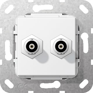 Gira - Multi data-com. schakelmat. Aansl 2Xbnc Krmp Zwg Comm