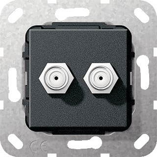 Gira - Multi data-com. schakelmat. Aansl 2Xsatf Bus Zmt Comm