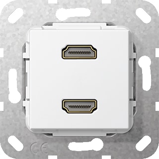 Gira - Multi data-com. schakelmat. Aansl 2Xhdmi Kab Zwg Comm