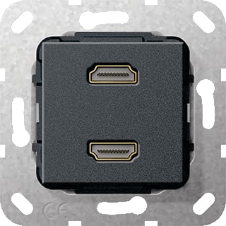 Gira - Multi data-com. schakelmat. Aansl 2Xhdmi Kab Zmt Comm