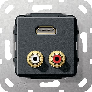 Gira - Multi data-com. schakelmat. Aansl Hdmi/Chi K Zmt Comm