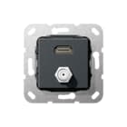 Gira - Multi data-com. schakelmat. Aansl Hdmi/Sat-F Zmt Comm