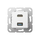 Gira - Multi data-com. schakelmat. Aansl Hdmi/Usb B Zwg Comm