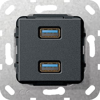 Gira - Multi data-com. schakelmat. Aansl 2Xusb3 Bus Zmt Comm