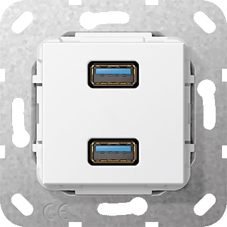 Gira - Multi data-com. schakelmat. Aansl 2Xusb3 Kab Zwg Comm