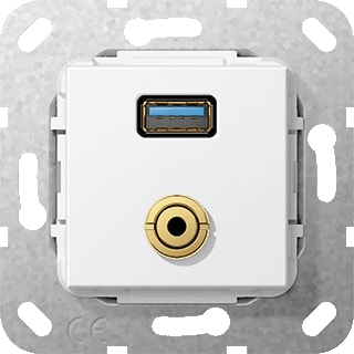 Gira - Multi data-com. schakelmat. Aansl Usb3/Mj K Zwg Comm