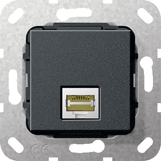 Gira - Multi data-com. schakelmat. Aansl Rj45 C6A L Zmt Comm