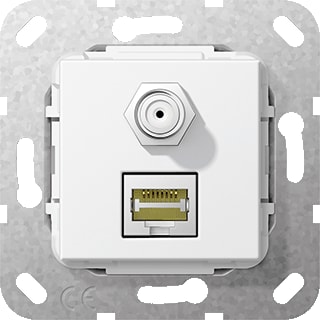 Gira - Multi data-com. schakelmat. Aansl C6A/Satf B Zwg Comm