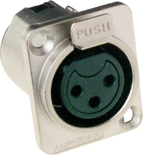 Amphenol - XLR A/V-connector Xlr3 Ac Chassis Fem