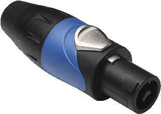 Amphenol - SP A/V-connector 2P Kabel Plug Bl