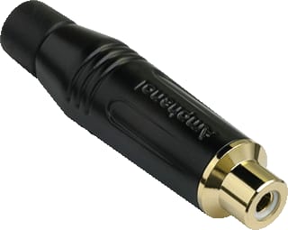 Amphenol - RCA / CINCH A/V-connector Rca Fem Plug Zw